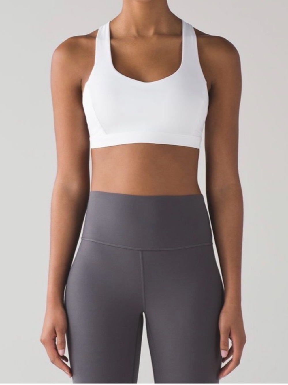 Lululemon Free to Be Serene Sports Bra Light Support C/D Cup ~ 14 ~ White
